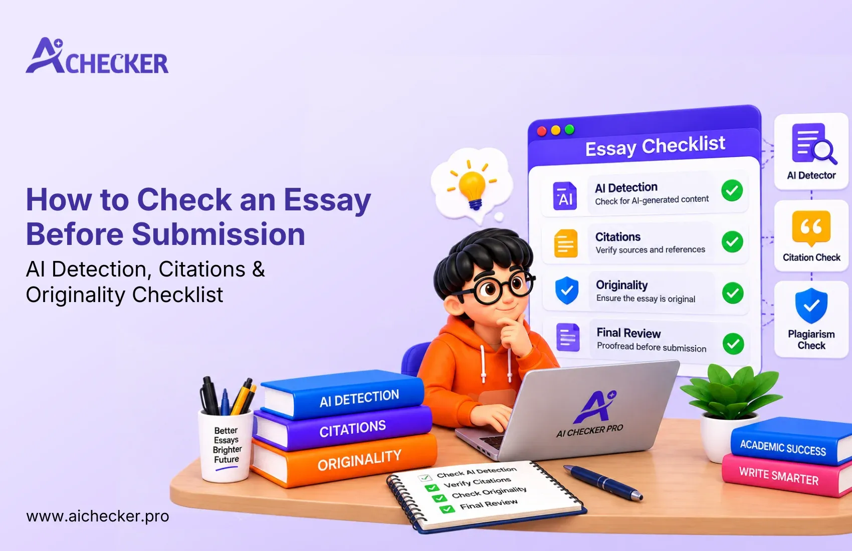 How to Check an Essay Before Submission: AI Detection, Citations & Originality Checklist